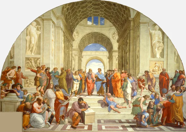 Raphael’s School of Athens fresco in the Vatican Museums